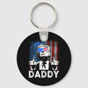 Lustige Trump-Shirts Daddy ist für Männer und Frau Schlüsselanhänger