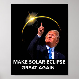 Lustige Trump totale Sonnenfinsternis großartig Poster
