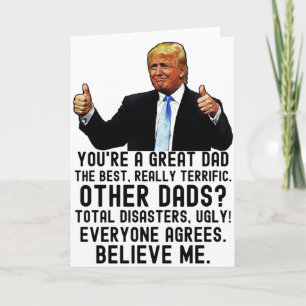 Lustige Trump Vatertagskarte Karte