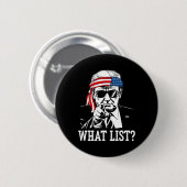 Lustige Trump Was Liste 2  Button (Vorne & Hinten)
