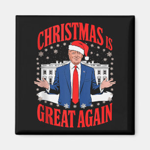 Lustige Trump Xmas Schlafanzüge Santa Trump Weihna Magnet