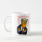 Lustige Trumpf-Weihnachtskaffee-Tasse Kaffeetasse (Links)