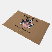 lustige Tür "PIGS 'R US" Fußmatte (Schrägansicht)