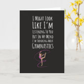 Lustige Turner Karten Sportturnen Freund (Gelbe Blume)