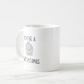 Lustige Twatopotamus Tasse (Vorderseite Links)