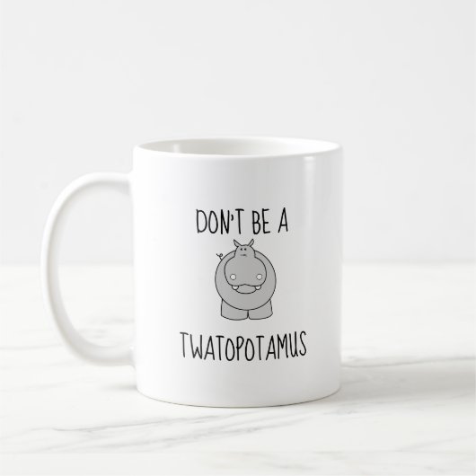 Lustige Twatopotamus Tasse (Links)