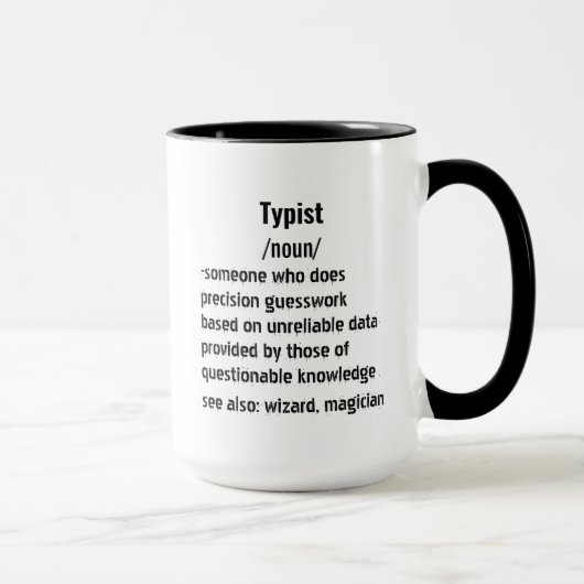 lustige Typist Definition Geschenke für Männer Fra Tasse (Rechts)