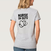 Lustige Typografie Design T-Shirt (Rückseite)