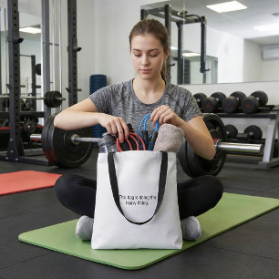 Lustige Typografie humorvoll süß lustig Zitat-Trag Tasche