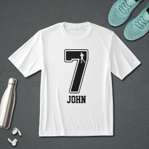 Lustige Übereinstimmende Nummer 7 Paar Laufender B T-Shirt