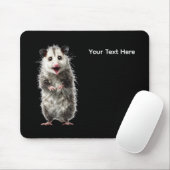 Lustige überraschte schockierte Opossum Mousepad (Mit Mouse)