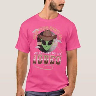 Lustige UFO-Western-Entführung T-Shirt