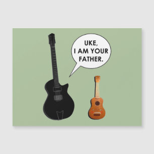 Lustige Ukulele-Postkarte Magnetkarte