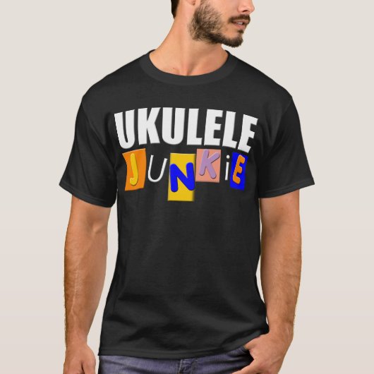 Lustige Ukulele T-Shirt (Vorderseite)
