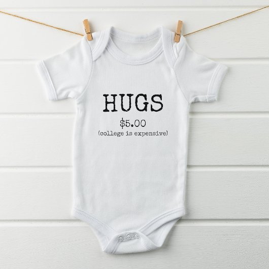 Lustige Umarmungen Baby Strampler