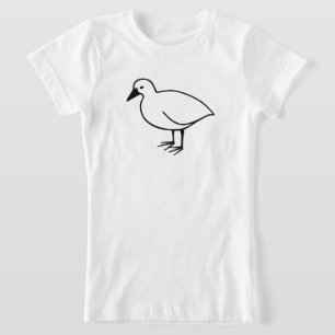 Lustige Umrisse eines Vogels T-Shirt
