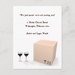 Lustige Umzugsankündigung Ankündigung