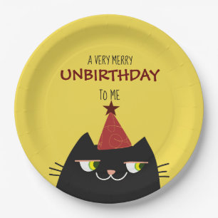 Lustige Un-Geburtstags-Katzen-Party Pappteller