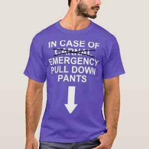 Lustige unanständige NSFW-Textdesign-Notfallwitze T-Shirt