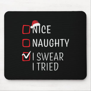 Lustige unanständige schöne Weihnachts-Familien-Py Mousepad