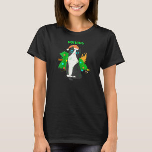 Lustige Unartige Liste Süße Katzen Augen Weihnacht T-Shirt