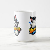Lustige unbeeindruckte Katzen-Kaffeetasse - mürris Kaffeetasse (Mittel)