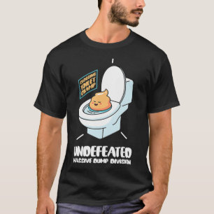 Lustige Unbesiegte Massive Dump Division Toiletten T-Shirt