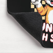 Lustige unbezahlte Tech-PC-Support orange Tabby-Ka Mousepad (Ecke)