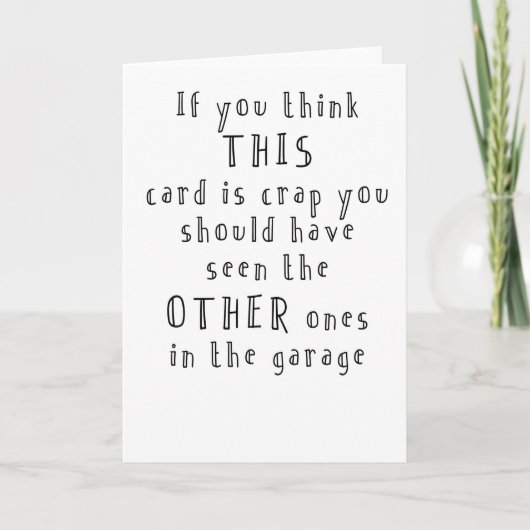 lustige und einfache Geburtskarte Karte (Vorderseite)