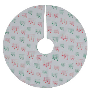 Lustige und Fancy Ukulele-Stimmlied Noten Polyester Weihnachtsbaumdecke