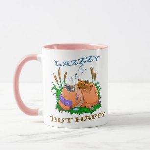 lustige und faule Capybara Tasse