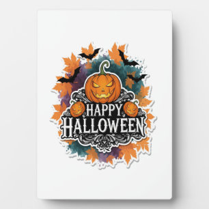 Lustige und gruselige Halloween-Zitate Glücklich Fotoplatte