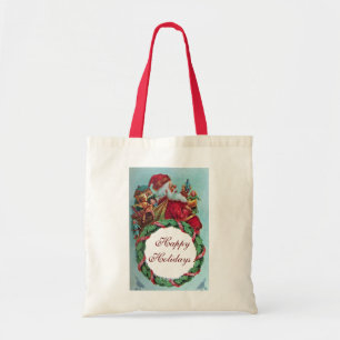 LUSTIGE UND HUMORVOLLE VINTAGE WEIHNACHTSMANN WEIH TRAGETASCHE