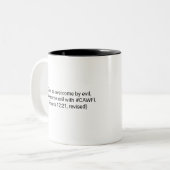 Lustige und inspirierende Kaffeetasse (Vorderseite Links)