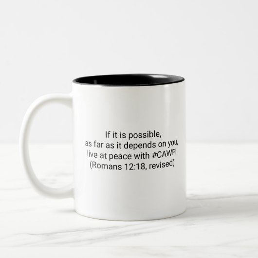 Lustige und inspirierende Kaffeetasse (Links)