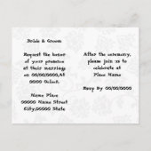 lustige und niedliche Einladung zur Hochzeit (Rückseite)