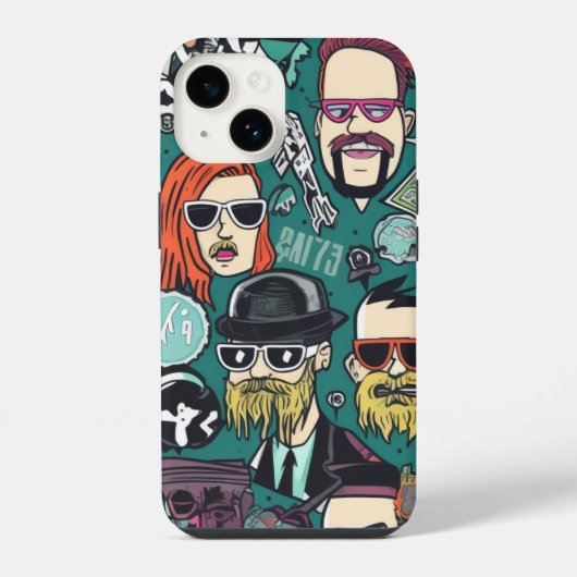 Lustige und süße Krypto-Punks iPhone Hülle (Rückseite)