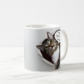 Lustige unterbrechenkatzen-personalisierte kaffeetasse (VorderseiteRechts)