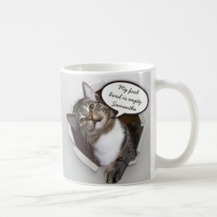 Lustige unterbrechenkatzen-personalisierte kaffeetasse