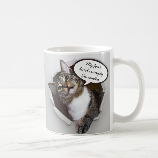 Lustige unterbrechenkatzen-personalisierte kaffeetasse (Rechts)