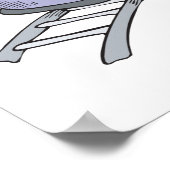 lustige Untersetzer-Giraffe Poster (Ecke)