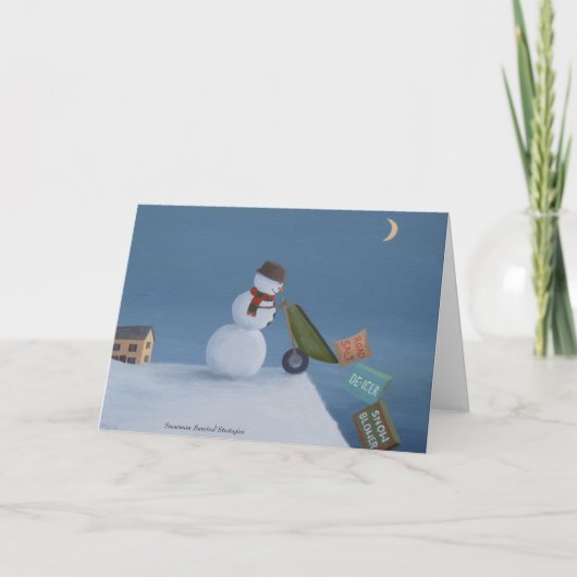 lustige Urlaubskarte Karte (Vorderseite)