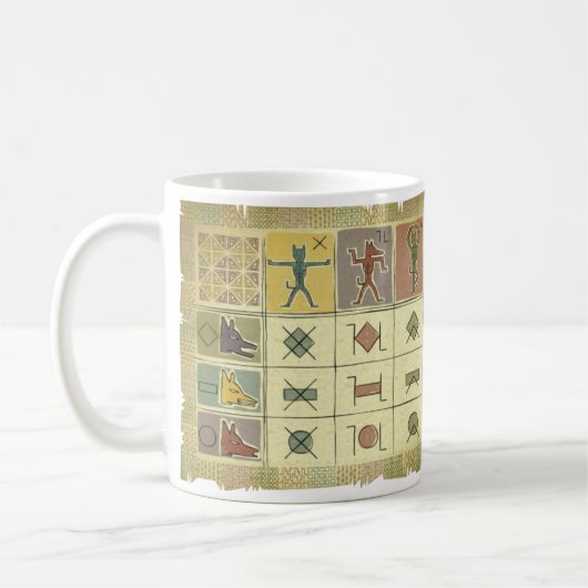 Lustige Vagabund-Voodoo Cheatsheet Tasse (Links)