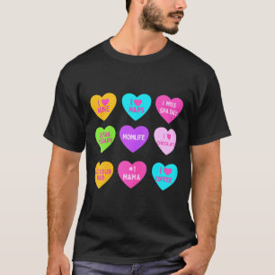 Lustige Valentins-Konversationsherzen für Mama Dam T-Shirt