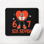Lustige Valentins Sechs Sieben Herzen 6 7 Meme Jun Mousepad (Mit Mouse)