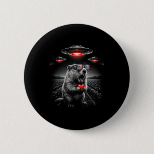 Lustige Valentinsgrüße Murmeltier Selfie Alien Ufo Button