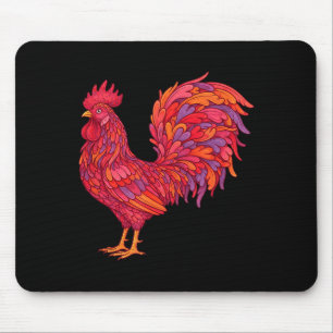 Lustige Valentinstag-Hühnerherz-Hühner-Mama Co Mousepad
