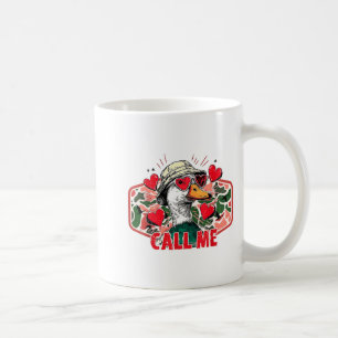 Lustige Valentinstag Nennen Sie mich Entenjagd Män Kaffeetasse