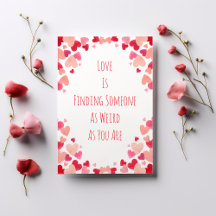 Lustige Valentinstag Personalisierte Herzen