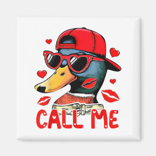 Lustige Valentinstag Ruf Mich Entenjagd Männer Fra Magnet